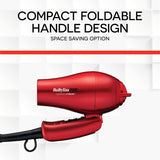 BaBylissPRO Ceramix Xtreme Ceramic Travel Hairdryer, Red NEW