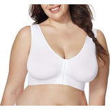 Hanes Just My Size MJ1274 Pure Comfort Front Close Wirefree Bra Size 1X NWT