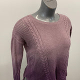 American Eagle Ombre Sweater Women's Size XS Purple Cotton Blend Long Sleeve Pullover
