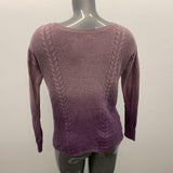 American Eagle Ombre Sweater Women's Size XS Purple Cotton Blend Long Sleeve Pullover