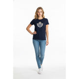 Toronto Maple Leafs NHL Hockey Women's XL T shirt Blue Cotton