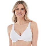 Bestform 9700100 Everyday Unlined Cotton Stretch T-Shirt Bra White