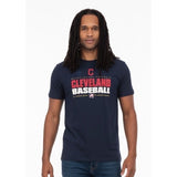 Cleveland Indians Baseball T Shirt Men's Size Medium Cotton Blue Crew Neck Tee