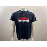 Cleveland Indians Baseball T Shirt Men's Size Medium Cotton Blue Crew Neck Tee