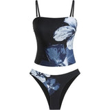 ZAFUL Women's Floral Tankini Swimsuits small NWT