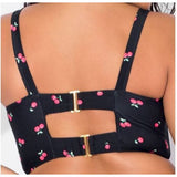 Smart & Sexy Long Lined Underwire Bikini Swim Top Sweet Cherry