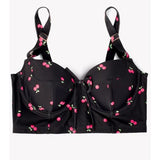 Smart & Sexy Long Lined Underwire Bikini Swim Top Sweet Cherry