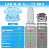 Car Seat Cooling Pad with Waterproof Liner, Gel Car Seat Cooler Pad