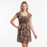 RW&CO. Women's Patterned Dress Size 4 Sleeveless Pleated Front Side Zipper