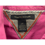 Tommy Hilfiger Button Up Blouse Women's Small Purple Long  Sleeve Cotton Top