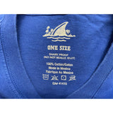Landshark Lager Cotton T shirt Men's One Size Blue Spell Out Crew Neck T Shirt