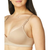 Warner's RM1691W-212 Blissful Benefits Ultrasoft Wire-Free Bra Toasted Almond NWT