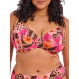 Elomi ES801602MUI Cabana Nights Underwire Plunge Bikini Top 40I NWT