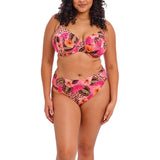 Elomi ES801602MUI Cabana Nights Underwire Plunge Bikini Top 40I NWT