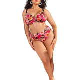 Elomi ES801602MUI Cabana Nights Underwire Plunge Bikini Top 40I NWT