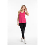 Champion Activewear Top women's Large Pink Sleeveless Polyester Workout Running