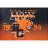 CFL BC Lions Plush Family Blanket 62x90 inches Official CFL Product