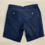 Topman Chino Shorts Men's Size W30 Button Fly Blue Cotton High Rise Shorts