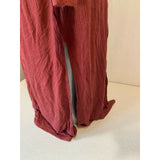 Forever 21 Womens Medium Burgundy Striped Long Sleeve Long Open Front Cardigan