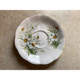 Royal Albert England White Flowered Scalloped Tea Cup & Saucer Set