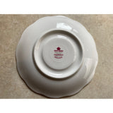 Royal Albert England White Flowered Scalloped Tea Cup & Saucer Set