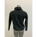 PINK Victoria's Secret Women's XS Cowell Neck Sweatshirt Black Cropped