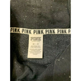 PINK Victoria's Secret Women's XS Cowell Neck Sweatshirt Black Cropped