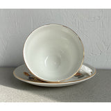 Crown Trent Teacup Saucer Set Yellow Roses Bone China England