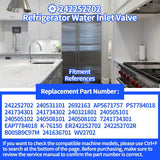 Refrigerator Water Inlet Valve 242252702  Compatible with Frigidaire Kenmore Electrolux Crosley