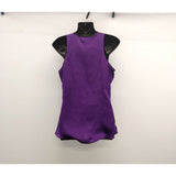 Milano Women's Sleeveless Layered Tank Top Size Small Purple Round Neck Polyester