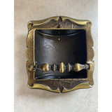 Amerock Carriage House Brass Colored Recessed Bath Soap Dish Grab Bar USED
