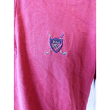 Ralph Lauren Red Cuffed Short Sleeve Crest Logo Men's Pique Polo Shirt Size L