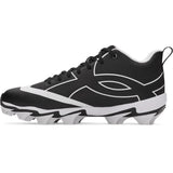 Under Armour Men's 9.5 Leadoff Icon Mid Baseball Cleats, Black/Black/Anthracite