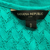 Banana Republic Sleeveless Tank Top Women's Size Small Green Cotton Blend