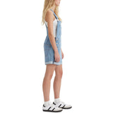 Levi's women's XS Vintage Shortalls  Light Indigo Worn In NWT