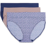 Warner's 5138w Blissful Benefits Dig-Free Hi-Cut 3-Pack Underwear 2XL NWT