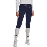 UNDER ARMOUR WOMEN'S UTILITY SOFTBALL PANTS MEDIUM CROPPED NAVY