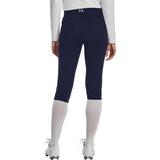 UNDER ARMOUR WOMEN'S UTILITY SOFTBALL PANTS MEDIUM CROPPED NAVY