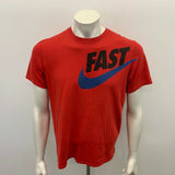 Nike Running Dri-Fit T shirt Mens Medium Red Graphic