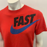 Nike Running Dri-Fit T shirt Mens Medium Red Graphic