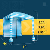 Beach Cabana Tent - Sun Shelter , UPF 50+ Complete NEW