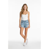 John Galt Cutoff Shorts Women's Size 26 High Waist Ripped Distressed Blue Jean