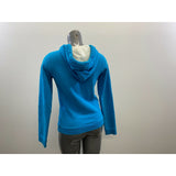 Campus Crew Womens Hoodie Size Small Blue V Neck Long Sleeve Pullover Sweatshirt