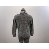 Maurices Women's V Neck Sweater Hoodie Size Small Gray Long Sleeve Cotton Blend
