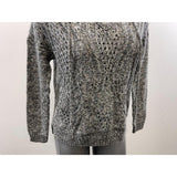 Maurices Women's V Neck Sweater Hoodie Size Small Gray Long Sleeve Cotton Blend