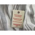 PARADISE WOMENS Tube Romper Small White Gray Striped NEW
