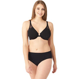 Wacoal 65124 Women's Front Close T-Back Bra Toast Black