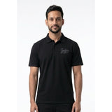 Fergie Jenkins Celebrity Classic Mens Size L Black Polyester Golf Polo Shirt NEW