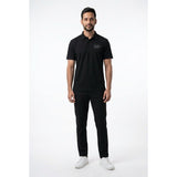 Fergie Jenkins Celebrity Classic Mens Size L Black Polyester Golf Polo Shirt NEW