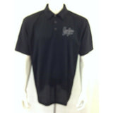 Fergie Jenkins Celebrity Classic Mens Size L Black Polyester Golf Polo Shirt NEW